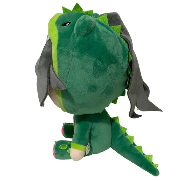 InquisitorMaster Jade Sleepover Plush Toy 10" Green Dinosaur Outfit Anime Girl - Picture 2 of 8